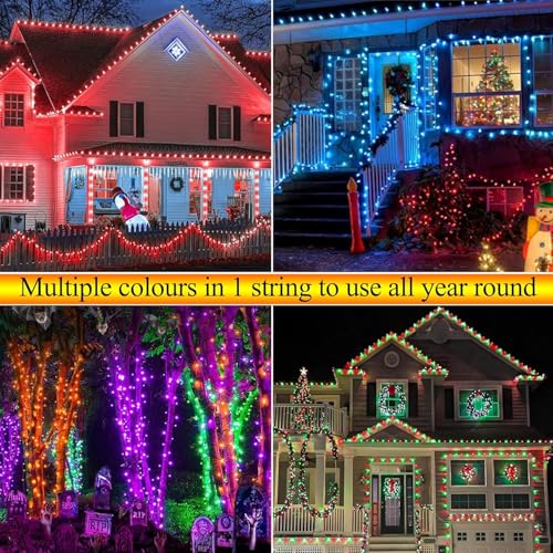 66FT 200 LED RGB Smart Halloween Lights Outdoor Color Changing (66 Foot)