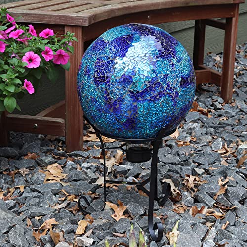 Sunnydaze 10" Mosaic Glass Gazing Ball for Garden