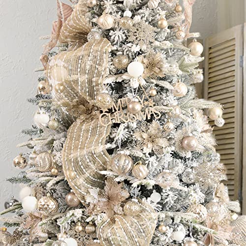 Clear Christmas Ball Ornaments (24 Count)