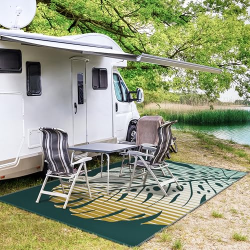 Outdoor Rug Waterproof Plastic Rugs for Patio (54 Sq Ft)