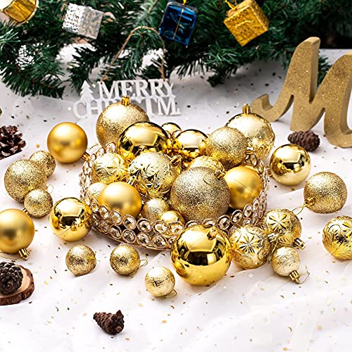 Gold Shatterproof Christmas Ball Ornaments (32 Count)