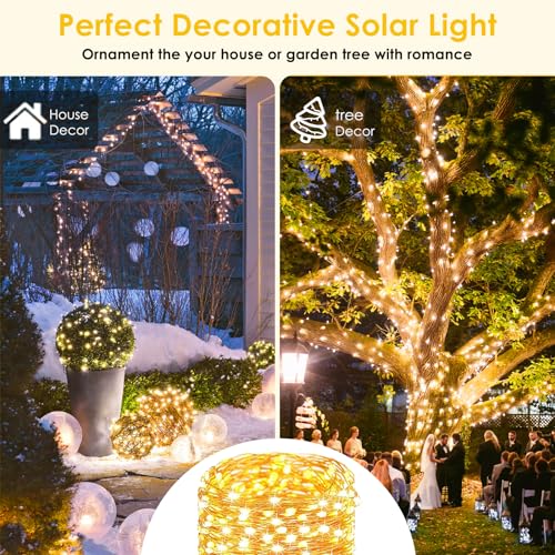 Solar String Lights Outdoor (144 Foot)