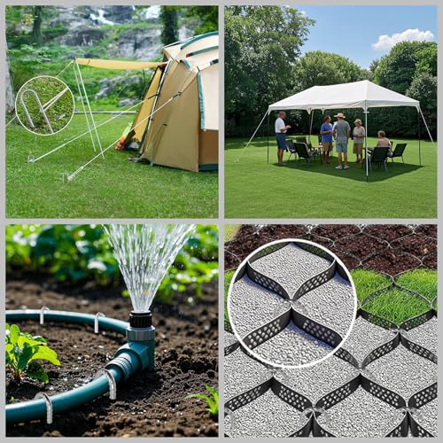 Rebar-Stakes-12-Inch J Hook Galvanized Garden Tent Stakes Heavy Duty (95 Count)