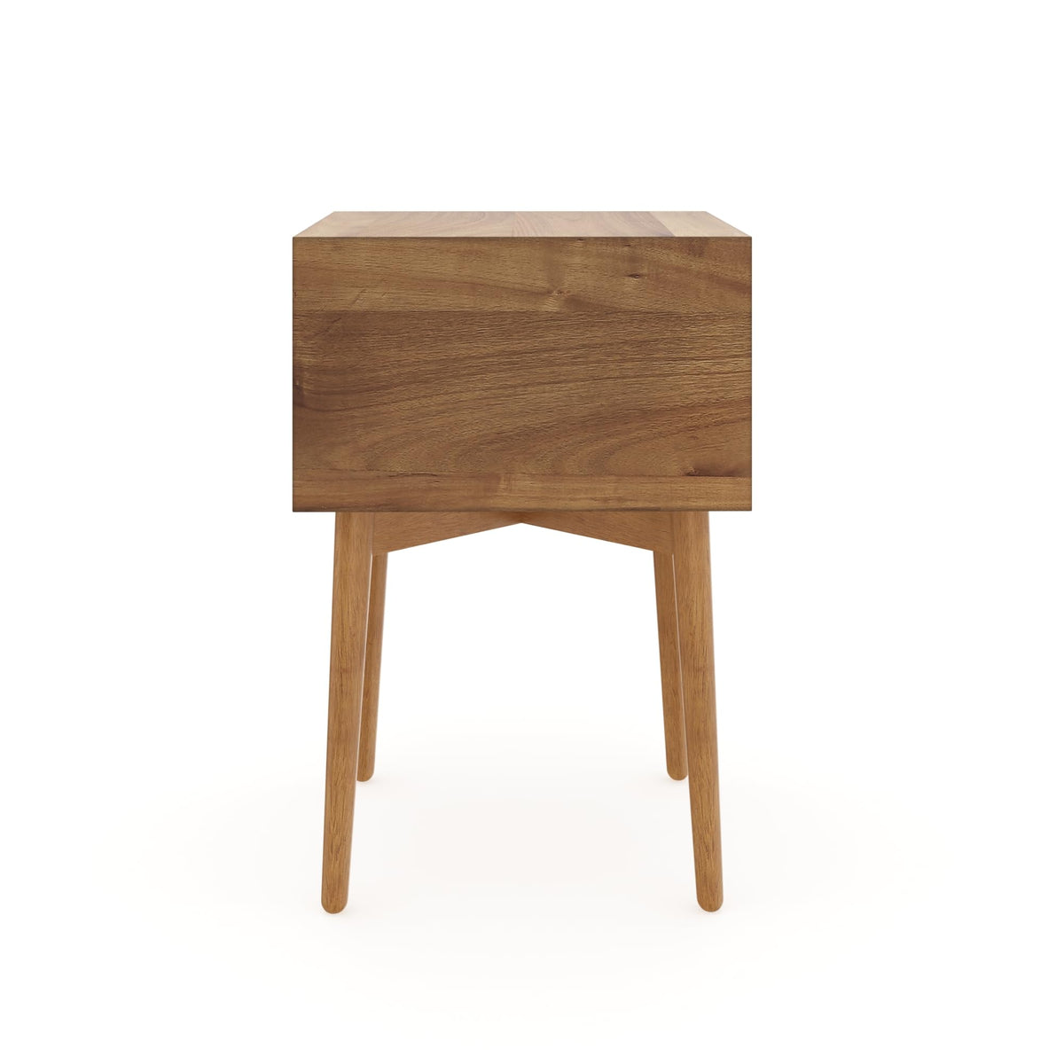 Harper Modern Nightstand Side Accent or End Table with Storage Drawer (2 Count)