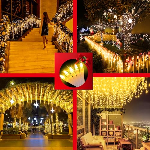 670 LED 66FT Christmas Icicle Lights
