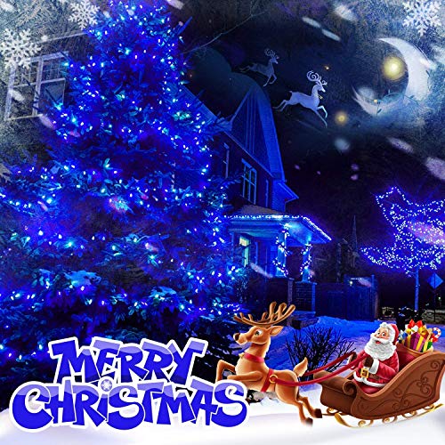 33FT 100 LED Blue Christmas Twinkle String Lights Indoor Outdoor (33 Foot)