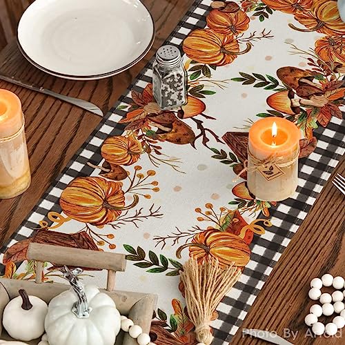 210 GSM Fall Table Runner Home Party Decor 13x90 Inch
