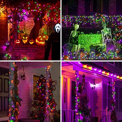 Brown Wire Multicolor 300 Incandescent Bulb Mini String Lights for Indoor Halloween Tree Home Party Festival Decoration (300 Count)