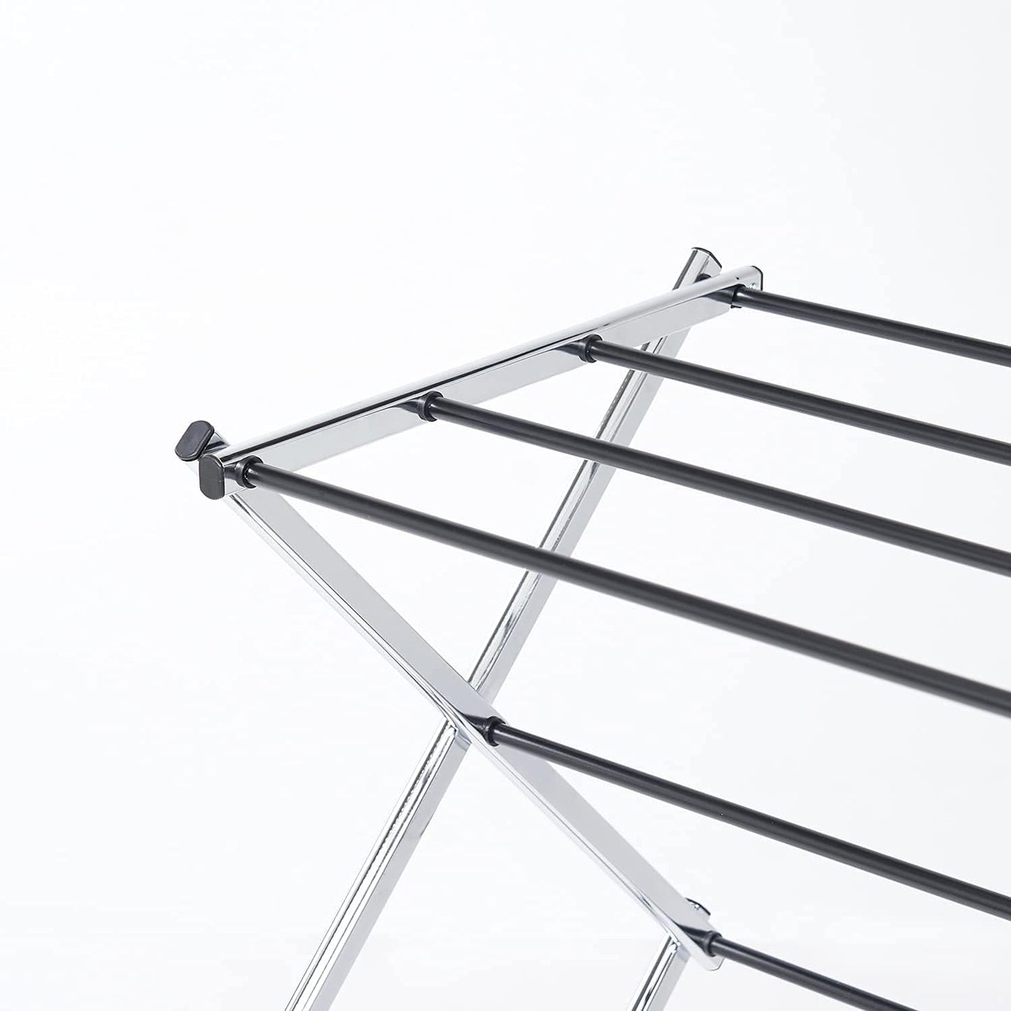 Displays By Jack Portable Collapsible Clothing Dryer Rack, Foldable Drying Rack for Clothes, Lingerie, Towels, Linens, Laundry Home Apartment Must Haves, Metal Chrome Finish - NestledHome