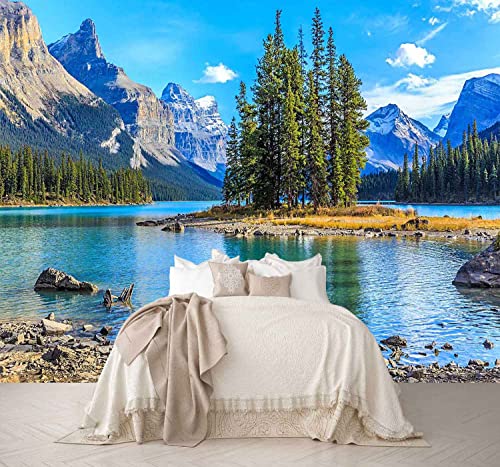 Mountain with Lake Photo Wallpaper Landscape (110.1 Sq Ft)