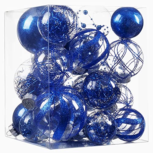 Clear Christmas Ball Ornaments (24 Count)