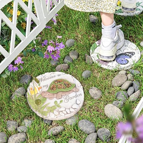 Outdoor Garden Decor Stepping Stones 9.5 * 9.5 * 0.5 Inch