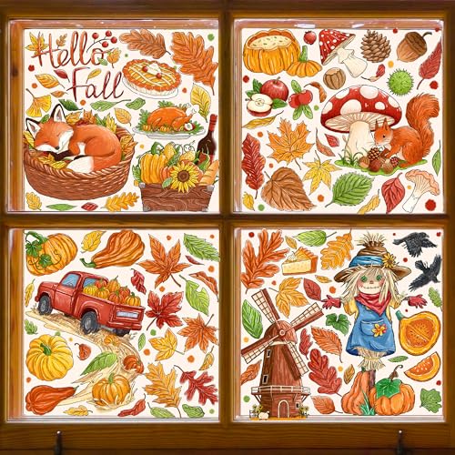 Fall Harvest Window Clings