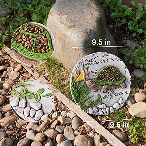 Outdoor Garden Decor Stepping Stones 9.5 * 9.5 * 0.5 Inch
