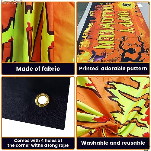 Spooky Happy Halloween Banner 72x44 Inch