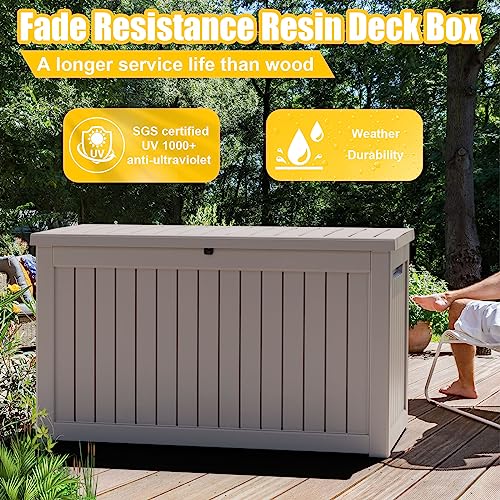 281 Gallon Large Resin Deck Box