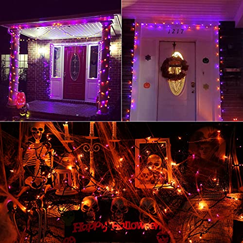 Orange & Purple Halloween Lights (12.5 Foot)