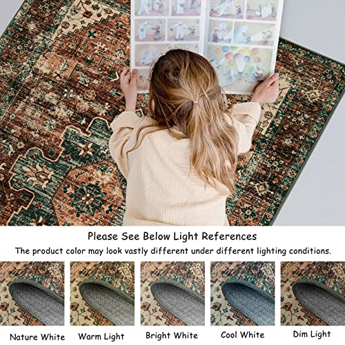 Ultra Thin Washable Vintage Runner Rug