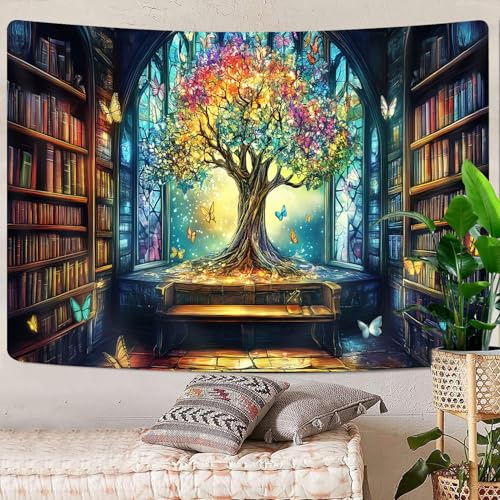Mysterious Library Tapestry