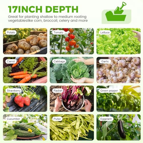 18“ Tall 4×2ft Galvanized Raised Garden Bed Kit