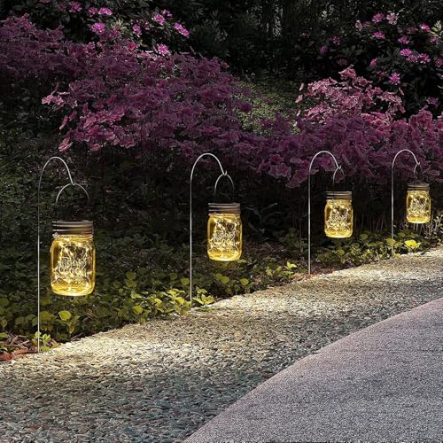 Hanging Mason Jar Solar Lights (6 Count)