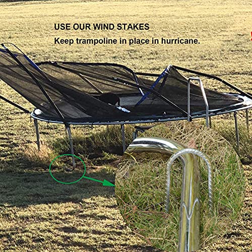 12 Inch Trampoline Stakes Heavy Duty (6 Count)