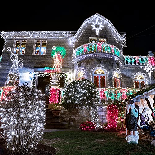 300 LED White Christmas Tree Lights Plug in