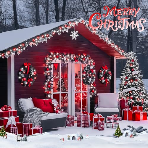 200 LED Red and White Christmas Lights (66 Foot)