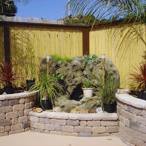 Natural Bamboo Fencing Decorative Rolled Fence Panel 0.75 in D x 3 ft H x 8 ft L (24 Sq Ft)