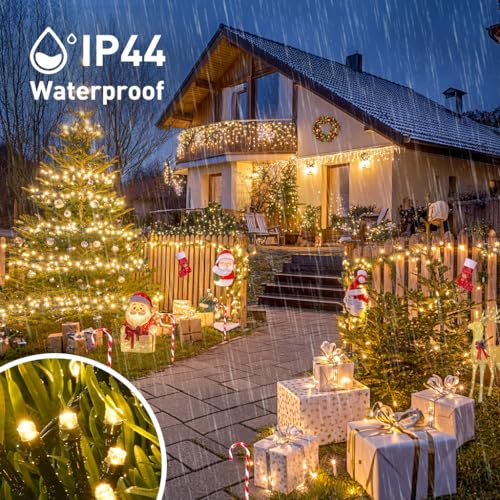 2 Pack Solar String Lights Outdoor (151 Foot)