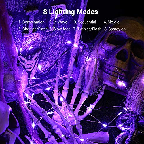 Purple Halloween Fairy Lights