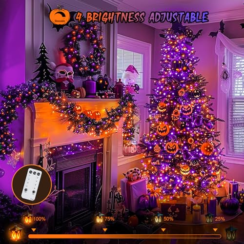 600 LED Halloween Lights Outdoor (168 Foot)