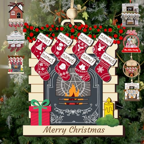 Personalized Christmas Ornaments with Names of 2