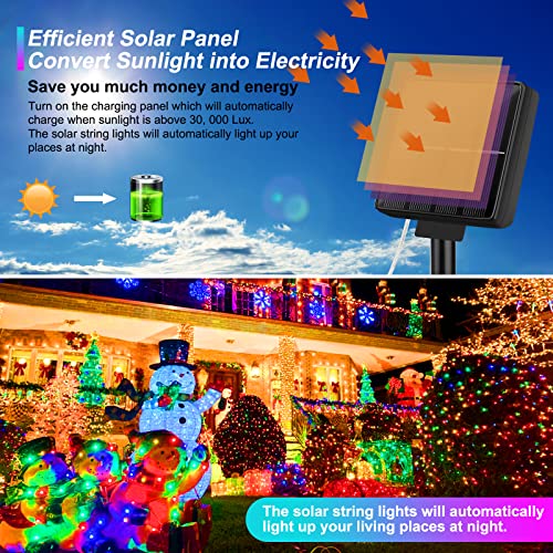 4 Pack Solar String Lights Outdoor 288FT (4 Count)