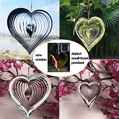 Stainless Steel Reflective Wind Spinners Outdoor Garden Decor