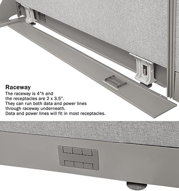 Office Partition Single Panel (36" w X 72" h) 3ft x 6ft