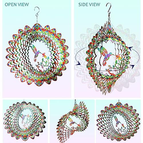 Hummingbird Wind Spinner for Yard and Garden