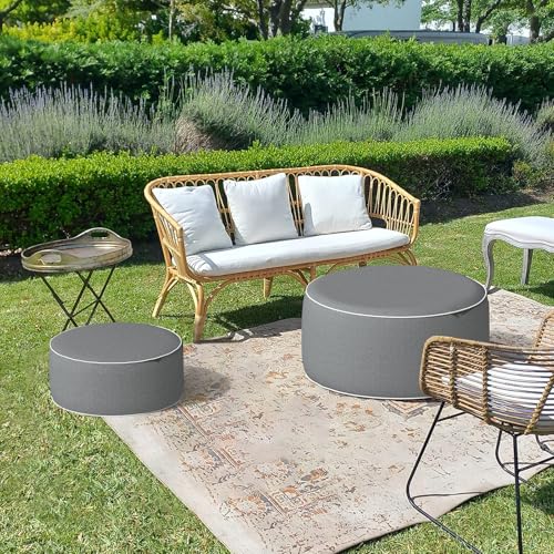 Inflatable Stool Ottoman Footrest with Handle