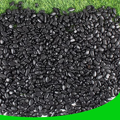 Black Pebbles for Plants 18lb 0.5"