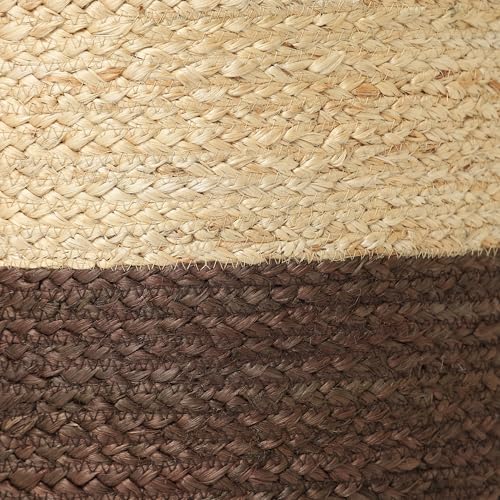 Jute Braided Pouf Ottoman