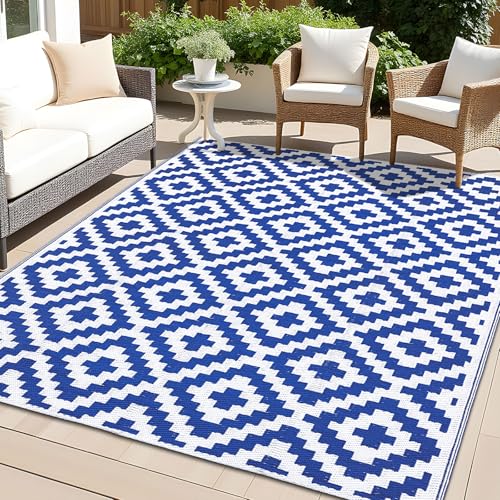Outdoor Rug 5x8 ft Waterproof Reversible Mat