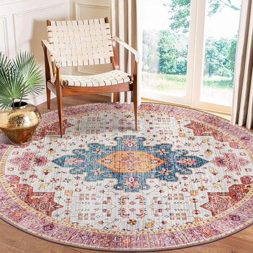 Ultra Thin Washable Round Rug