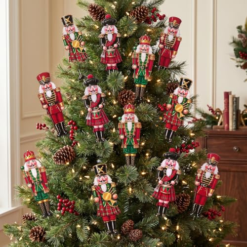 12pc Nutcracker Soldier Christmas Tree Picks (12 Count)