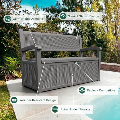70 Gallon Deck Bench with Storage