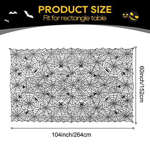 Black Lace Halloween Tablecloth