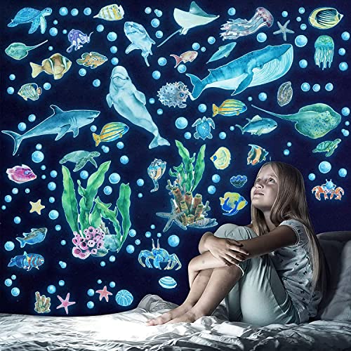 Glow in The Dark Wall Decals (68 Count)