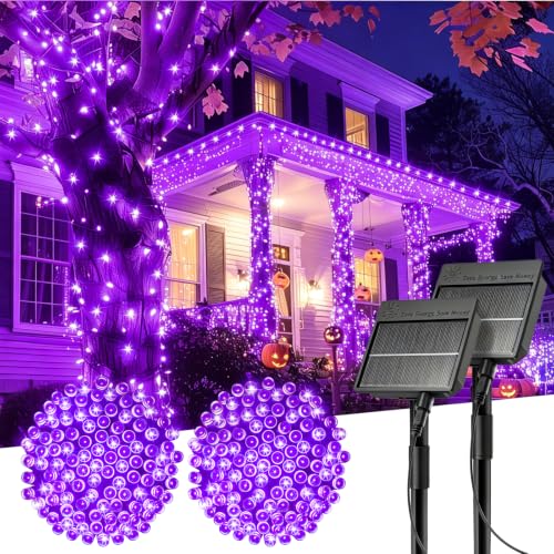 2Pack Solar Halloween Lights Outdoor (80 Foot)