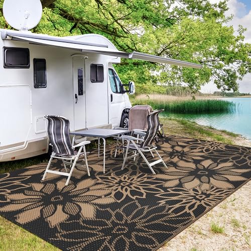 Outdoor Rug Waterproof Plastic Rugs for Patio (80 Sq Ft)