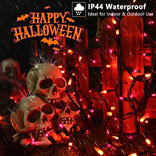 Orange & Purple Halloween String Lights