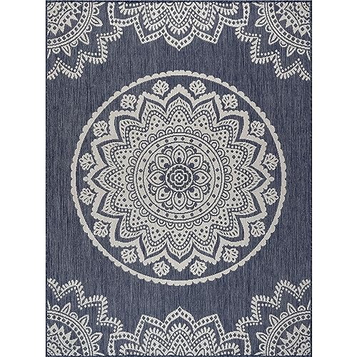 Outdoor Rug 9x12 Modern Area Rugs for Large Indoor and Outdoor Patios and Porches